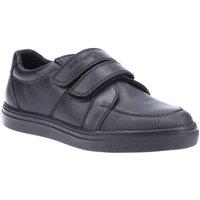 Hush Puppies Men's 'Santos Junior' Leather Trainers in Black | Size: 1