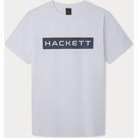 Hackett Sport Essential Box Logo Short Sleeve T-shirt White