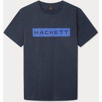 Hackett Men's Sport Essential Box Logo Short Sleeve T-Shirt Navy | Size: Medium