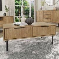 GFW Nervata Coffee Table in Light Oak
