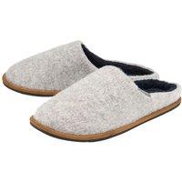Dunlop Men's Plush Lined Mule Slippers With Memory Foam in Light Grey | Size: 11