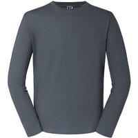 Russell Men's Classic Long-Sleeved T-Shirt in Grey | Size: XL