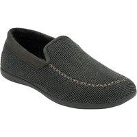 Lotus Men's 'Francisco' Textile Full Shoe Slippers in Grey | Size: 10