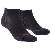 Bridgedale Men's Hiking Ultralight T2 Merino Wool Performance Low Cut Socks in Navy | Size: 6-8