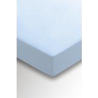 Helena Springfield 'Hs Brushed Cotton' Fitted Sheet in Blue | Size: Super King Fitted