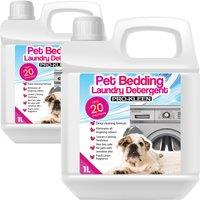ProKleen Pet Bedding Laundry Non-Bio Washing Detergent Linen Fragrance 2 x 1L in White