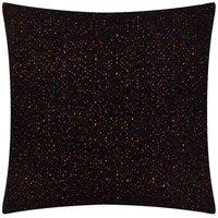 Furn Hali Boucle Textured Polyester Filled Cushion in Black | Size: 45 cm x 45 cm