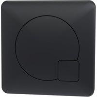 Balterley Square Dual Flush Push Button Matt Black 70mm