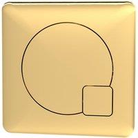 Balterley Square Dual Flush Push Button Brushed Brass 70mm in Metallics