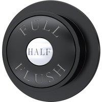 Balterley Traditional Dual Flush Push Button Matt Black 72mm