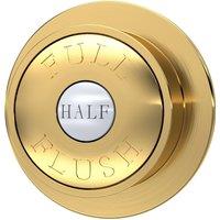 Balterley Traditional Dual Flush Push Button Brushed Brass 72mm in Metallics