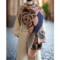 Lemon Daisy Accessories Women's Cosy Wrap Scarf Shawl in Pink