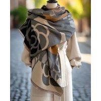 Lemon Daisy Accessories Women's Cosy Wrap Scarf Shawl in Grey