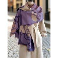 Lemon Daisy Accessories Women's Cosy Wrap Scarf Shawl in Purple