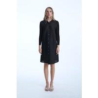 Pleated Black Dress