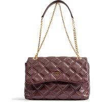 Faux Leather 'Oberon' Quilted Shoulder Bag