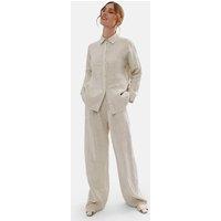 James Lakeland Women's Linen Shirt in Beige | Size: 18