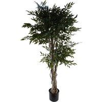 Leaf 140cm Artificial UV Resistant Ruscus Tree in Green