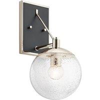 Netlighting Kichler Marilyn 1 Light Wall Light Polished Nickel in Grey