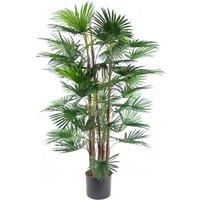 Leaf 120cm Fan Palm Artificial Tree in Green