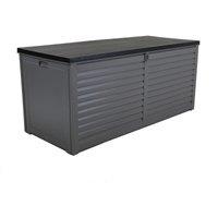 Charles Bentley Outdoor Garden Plastic Storage Box in Light Grey