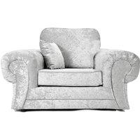 Chelsea Crushed Velvet Armchair Rolled Arms Single Seater