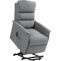 HOMCOM Power Lift Recliner Electric Reclining Chair with Remote in Grey