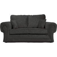 Furnishings For Less UK Chelsea Crushed Velvet Large 2 Seater Sofa Rolled Arms in Black