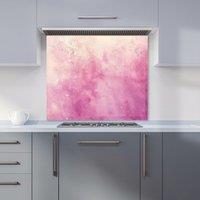 Warren Reed - Designer Pink Textured Effect Kitchen Splashback | Size: 900mm x 650mm