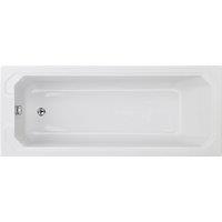 Balterley Harrington Straight Single Ended Shower Bath Tub, 1700x700mm - White