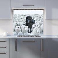 Warren Reed - Designer Lion Amidst the Flock Kitchen Splashback | Size: 900mm x 750mm