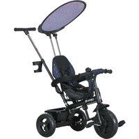 HOMCOM 6 in 1 Tricycle for Kids with Push Handle, Removable Canopy in Blue