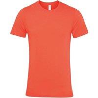 Bella + Canvas Men's Jersey Crew Neck T-Shirt in Coral | Size: 2XL