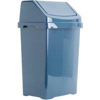 Wham High Grade 50L Plastic Flip Top, 50Ltr Large Waste Bin in Navy