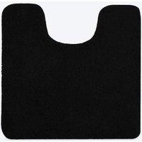 Allure Bath Fashions Luxury Microfibre Pedestal Mat Non-Slip in Black