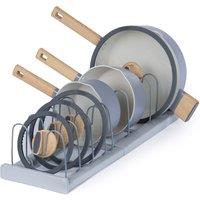 LIVIVO Extendable Pan Lid Holder in Grey