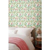 Hoopla Walls Orchid Bloom Matt Wallpaper in Duck Egg Blue