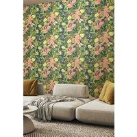 Hoopla Walls Paradise Matt Wallpaper in Dark Green