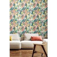 Hoopla Walls Paradise Matt Wallpaper in Jade