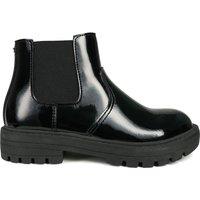 ToeZone Girl's Cara Black Zip Ankle Boot | Size: Infant 10