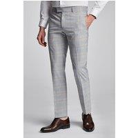 Pale Putty Check Trousers