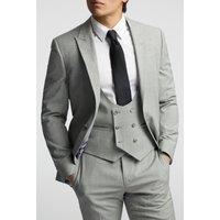 Alex Men's Check Tailored Fit Suit Jacket in Grey | Size: 48R