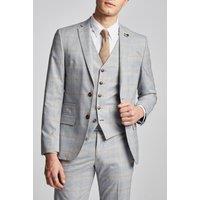 Antique Rogue Men's Pale Putty Check Jacket in Beige | Size: 46R