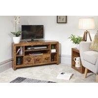 GFW Jakarta Corner TV Unit in Brown