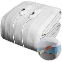 Dreamcatcher Luxury Polyester Electric Blanket Heated Fully Fitted Under Blanket 3 Heat Settings - Single/Double/King/Super King | Size: Super King