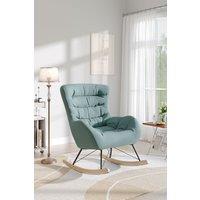 Nordic Wooden Rocking Chair for Living Room Bedroom