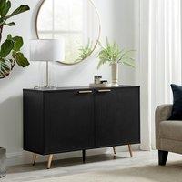 FurnitureboxUK Ivala Black & Copper Effect Sideboard | Size: Large