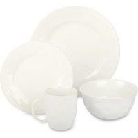 Bread + Butter 16 Piece Maine Stoneware Dinner Set - White