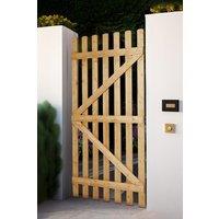 Garden Wood Fence Gate with Latch