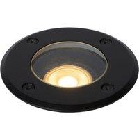 Lucide 'BILTIN' Dimmable Stylish Modern Outdoor Recess Deck Light 1xGU10 in Black